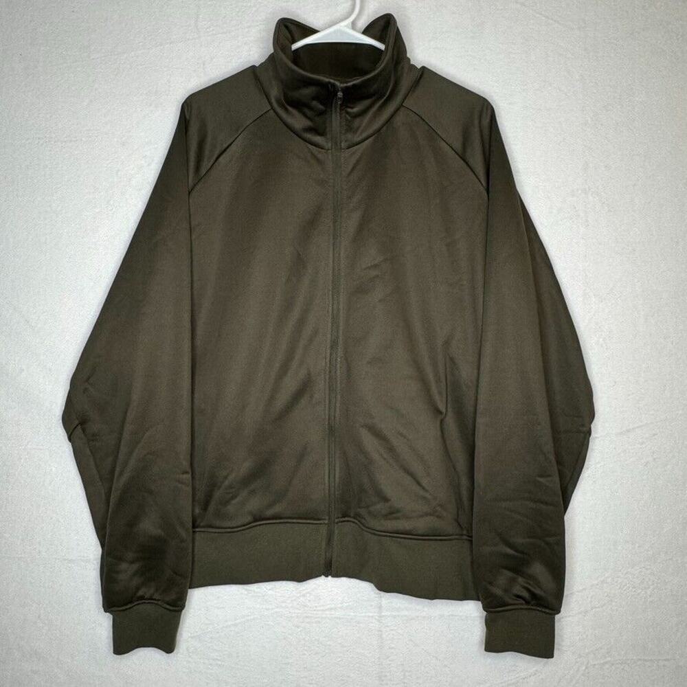 Lululemon Fleece Training Track Jacket Dark Olive Green DKOV Men's Size Large